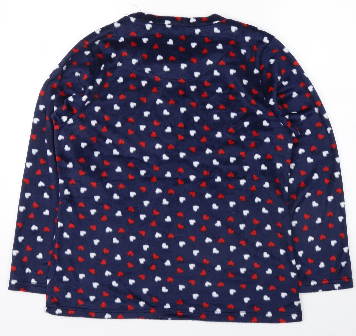 M&Co Womens Blue Polka Dot  Top Pyjama Top Size 10
