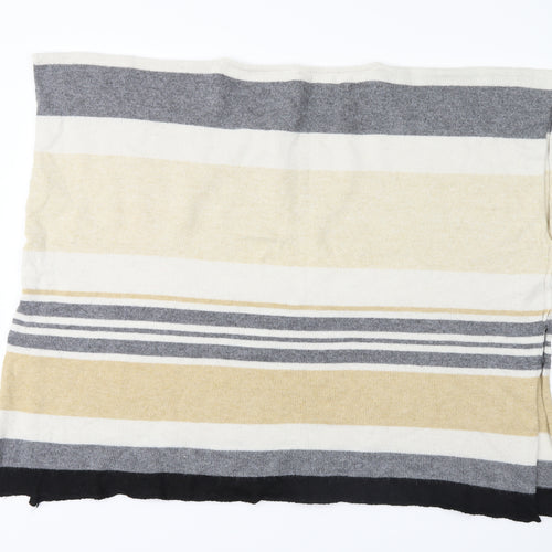 Marks and Spencer Womens Yellow Striped  Pullover Jumper One Size