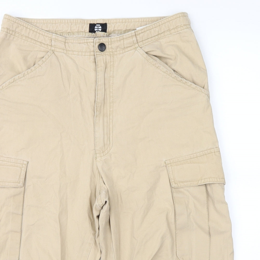 us40 Mens Beige   Cargo Shorts Size XS