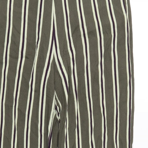 Libertine Womens Green Striped  Trousers  Size S L30 in
