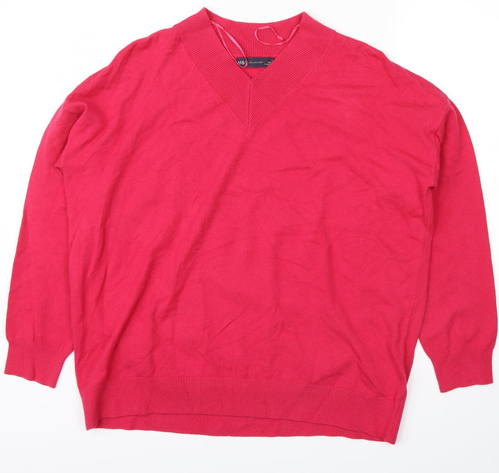 Marks and Spencer Womens Pink Pullover Sweatshirt Size M
