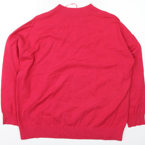 Marks and Spencer Womens Pink   Pullover Sweatshirt Size M