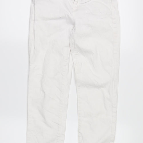 whitestuff Womens White  Denim Skinny Jeans Size 6 L22 in