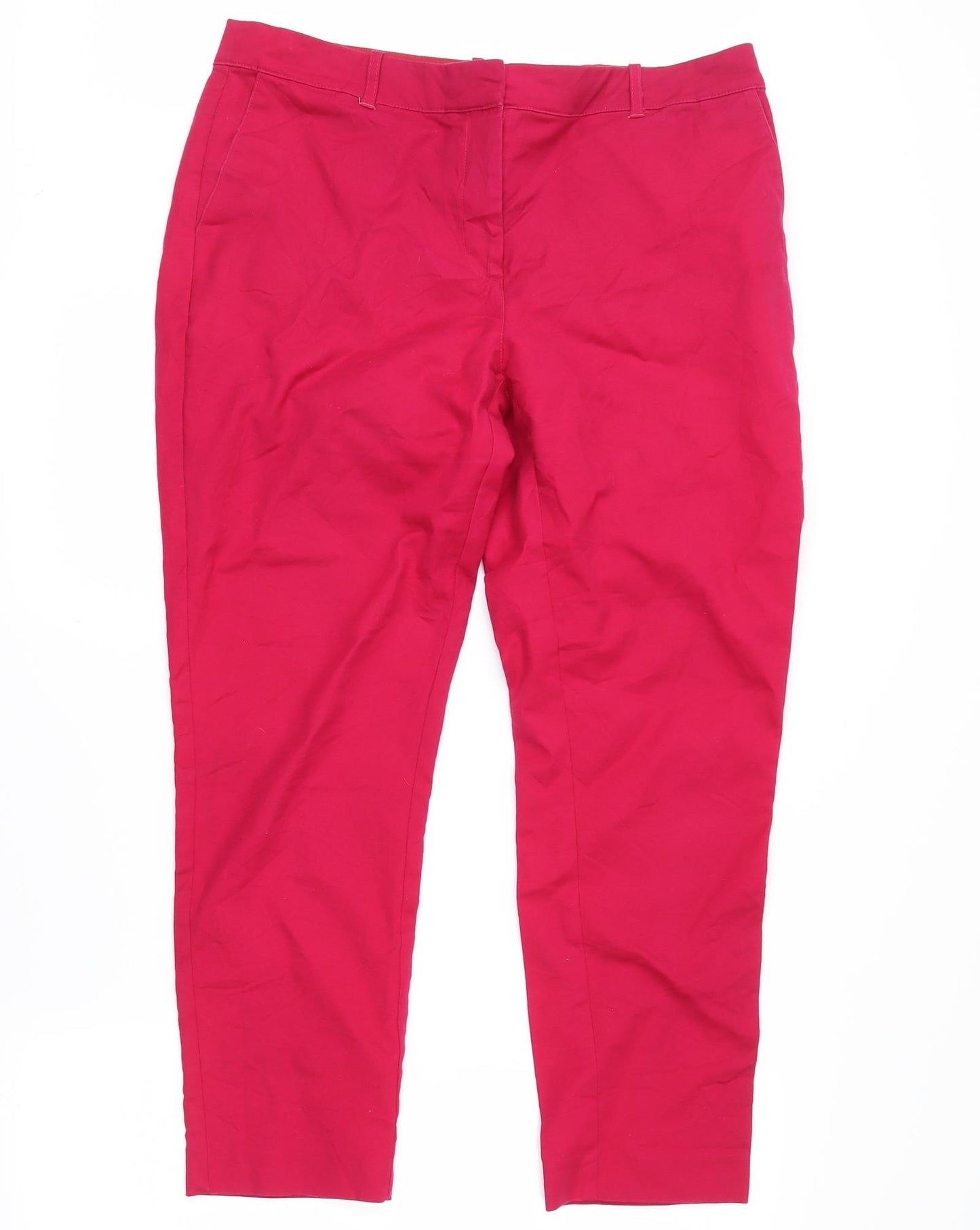 whitestuff Womens Pink  Denim Cropped Jeans Size 12 L25 in