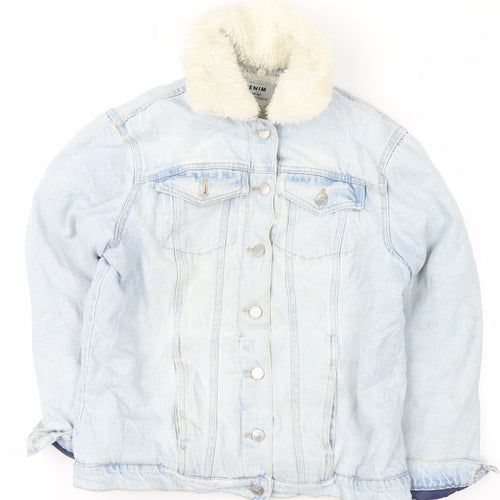 New Look Womens Blue  Denim Jacket  Size 8