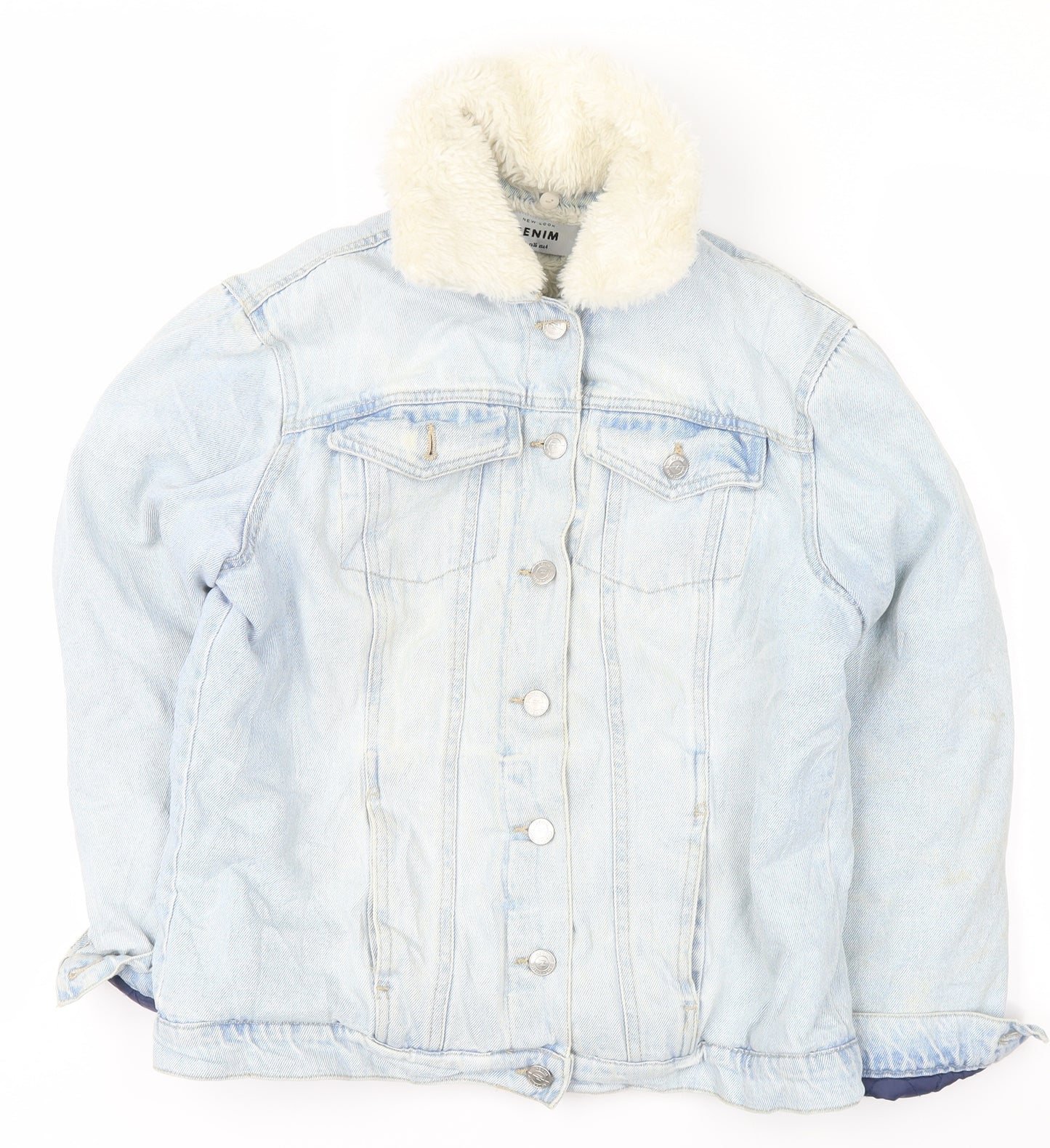 New Look Womens Blue  Denim Jacket  Size 8