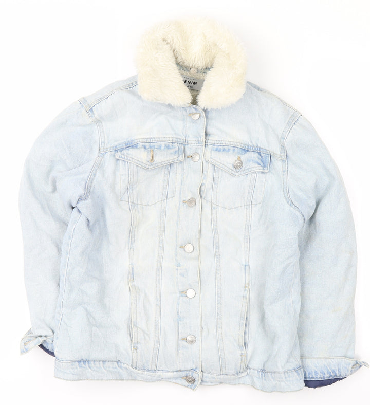 New Look Womens Blue  Denim Jacket  Size 8