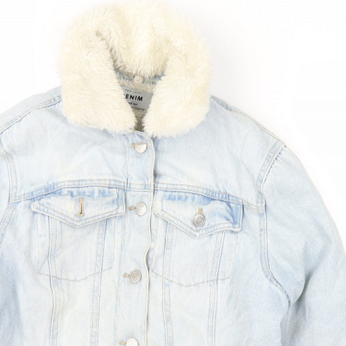 New Look Womens Blue  Denim Jacket  Size 8