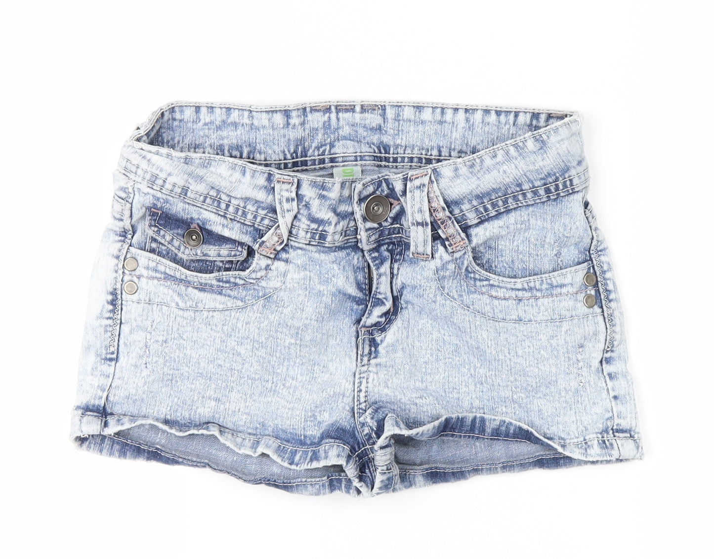 denim co Womens Blue  Denim Hot Pants Shorts Size 8