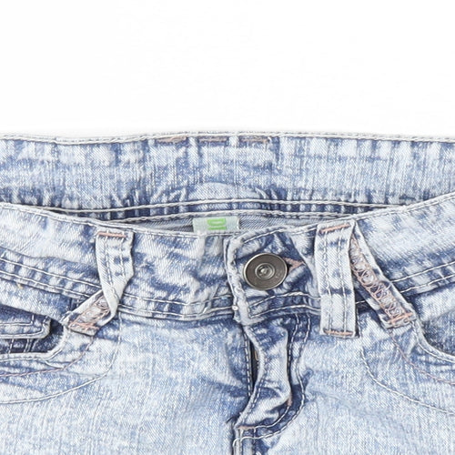 denim co Womens Blue  Denim Hot Pants Shorts Size 8