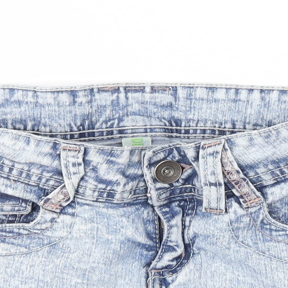 denim co Womens Blue  Denim Hot Pants Shorts Size 8