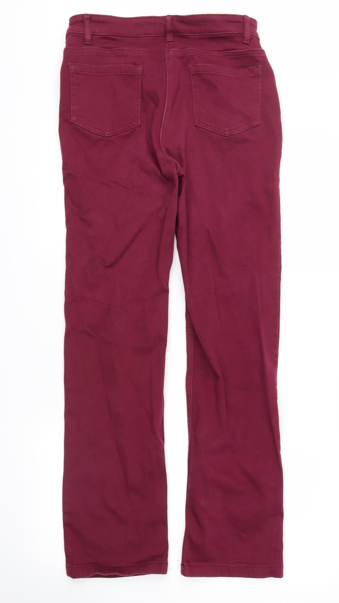 Marks and Spencer Womens Purple  Denim Straight Jeans Size 12