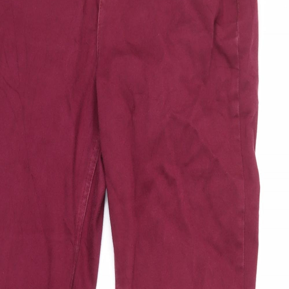 Marks and Spencer Womens Purple  Denim Straight Jeans Size 12