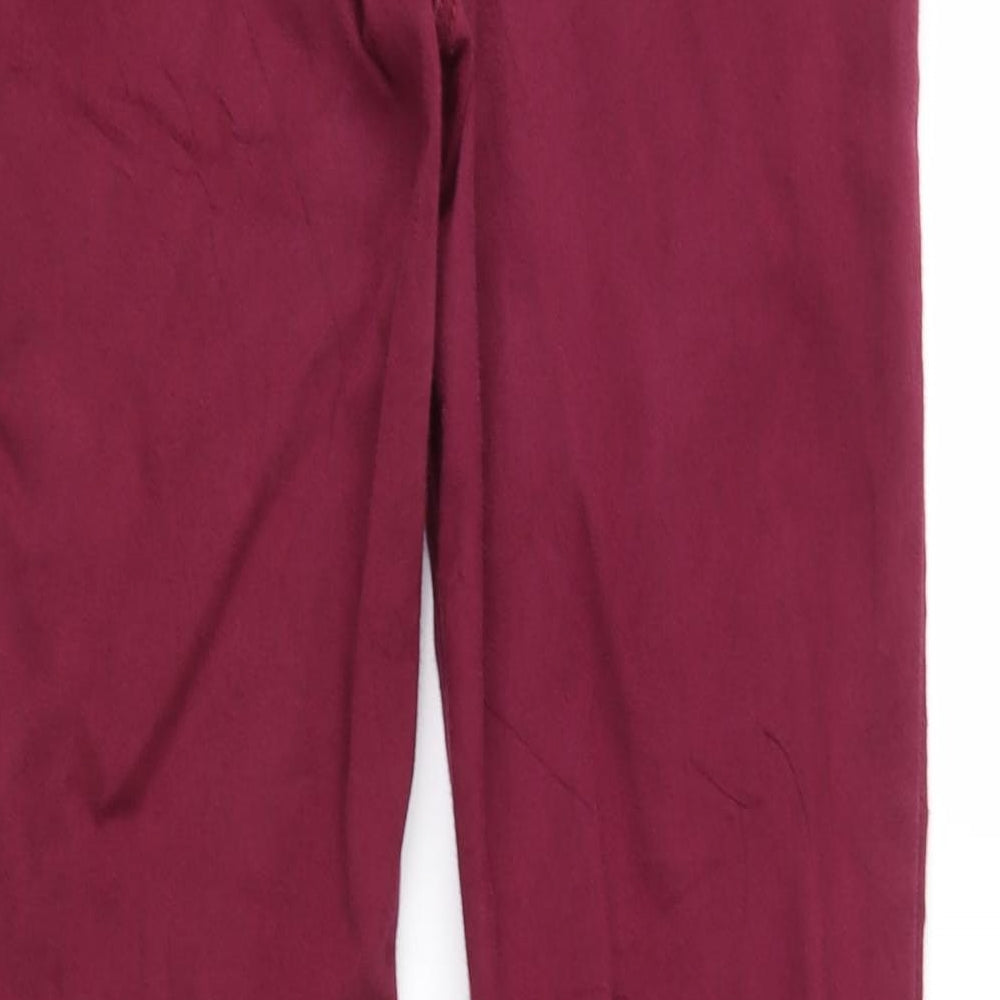 Marks and Spencer Womens Purple  Denim Straight Jeans Size 12