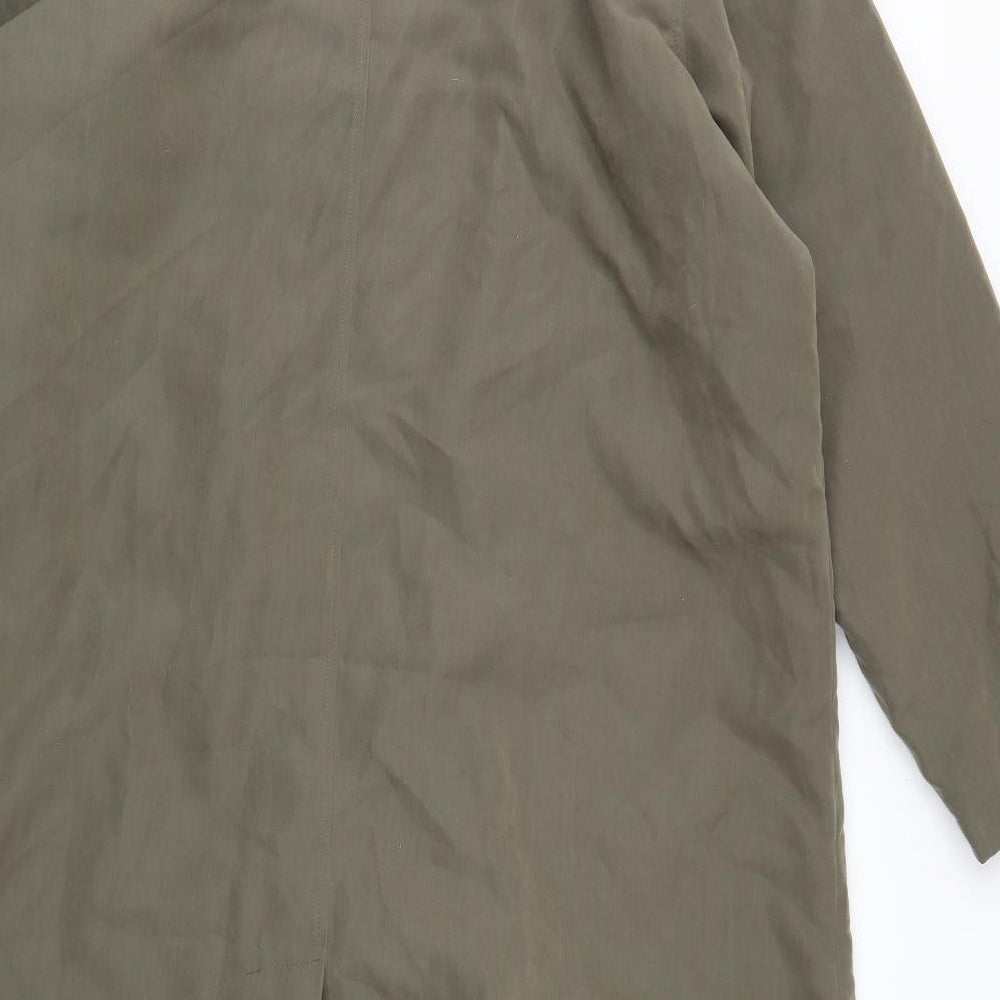 Classics Womens Green   Trench Coat Coat Size 22