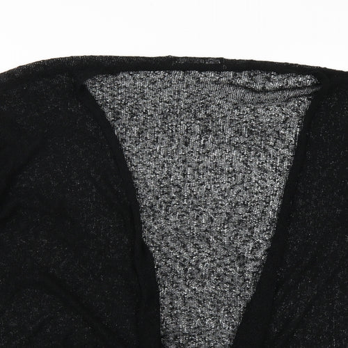 BM collection Womens Black  Knit Cardigan Jumper Size XL