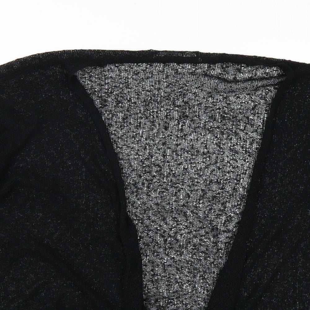 BM collection Womens Black  Knit Cardigan Jumper Size XL
