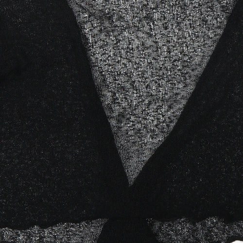 BM collection Womens Black  Knit Cardigan Jumper Size XL