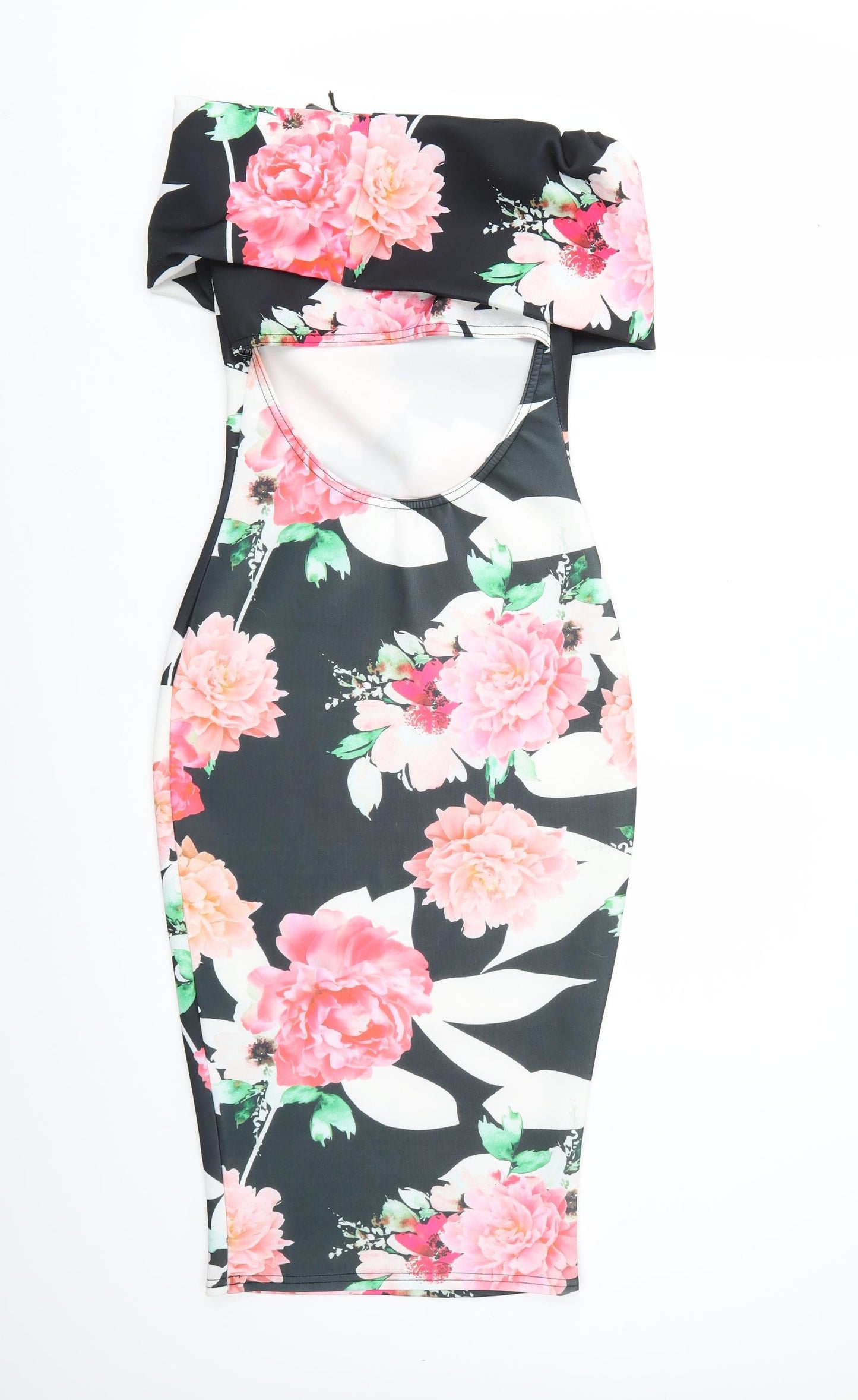 MissLook Womens Multicoloured Floral  Bodycon  Size 8