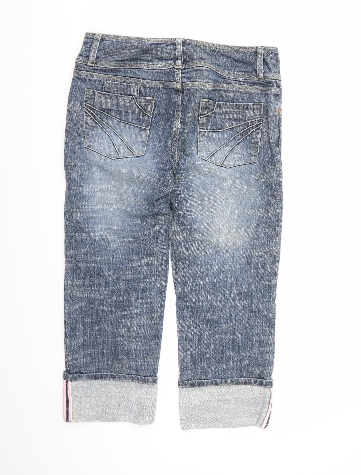 NEXT Womens Blue  Denim Cropped Jeans Size 12 L22 in