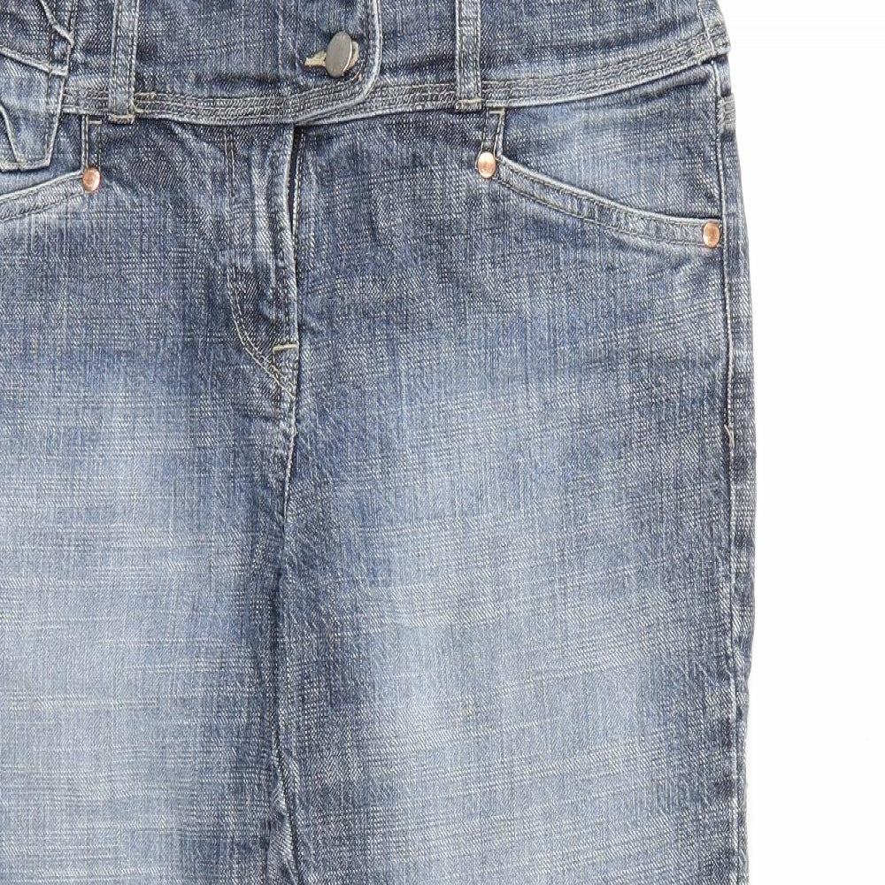 NEXT Womens Blue  Denim Cropped Jeans Size 12 L22 in