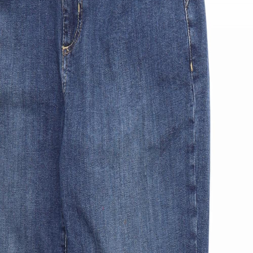 Per Una Womens Blue  Denim Straight Jeans Size 12 L26 in