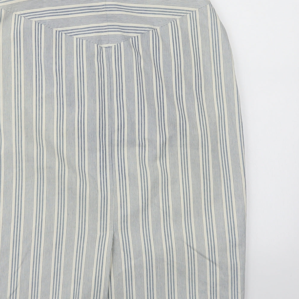 GARDEUR Womens Blue Striped  A-Line Skirt Size 12
