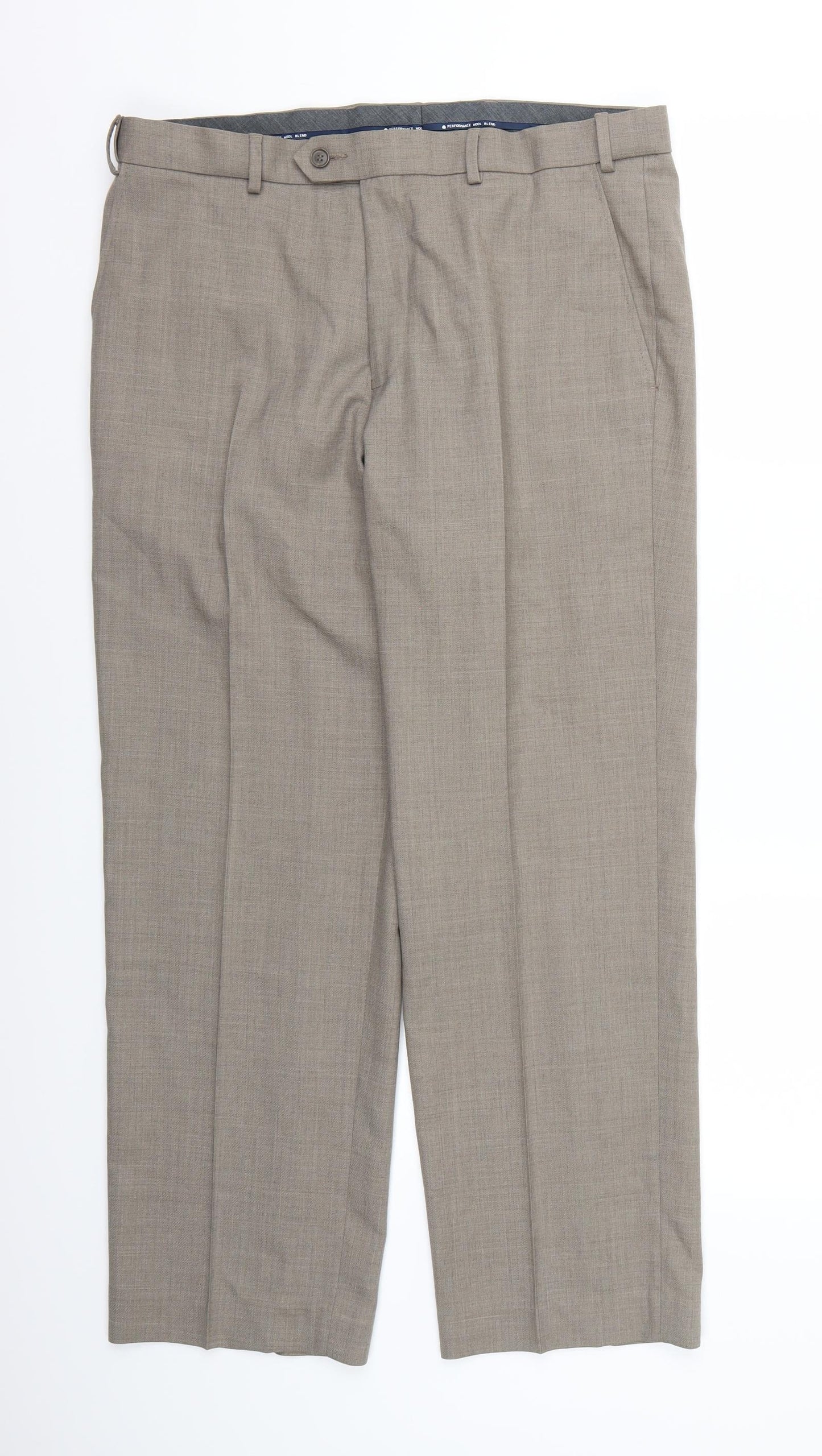 Marks and Spencer Mens Grey  Rayon Trousers   L29 in