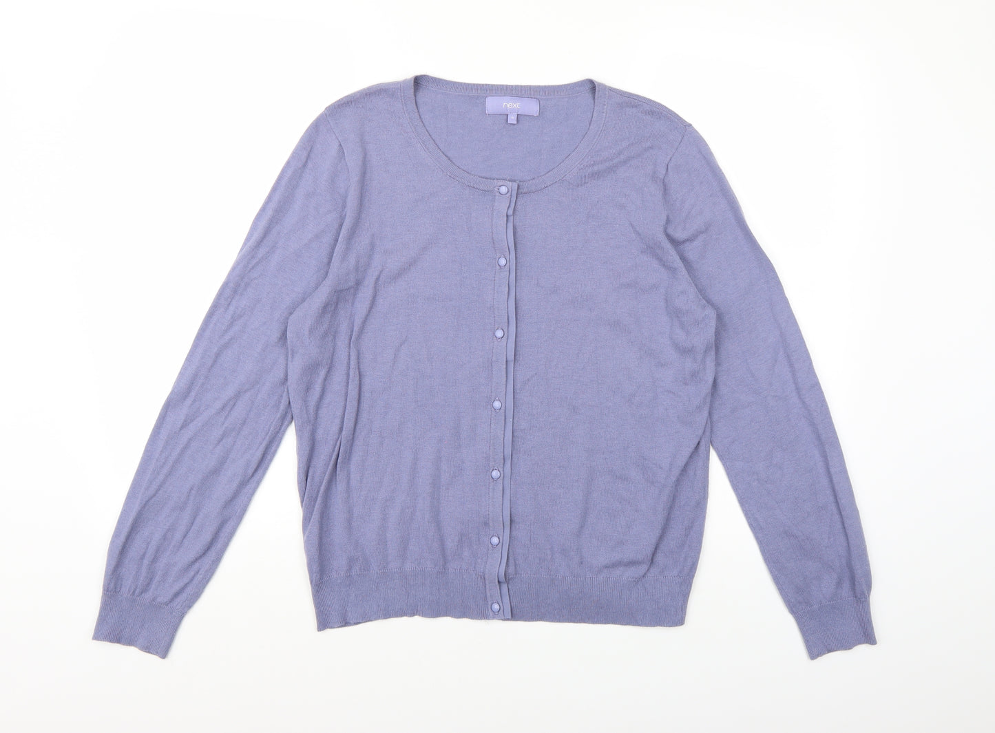 NEXT Womens Purple  Knit Cardigan Jumper Size 16