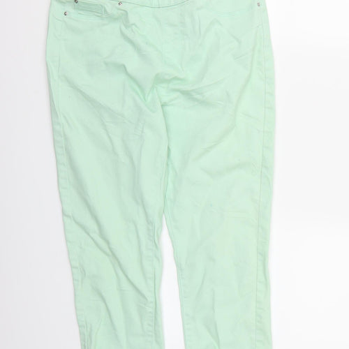 365 Denim Womens Green  Denim Chino Shorts Size 10 - Jeggings