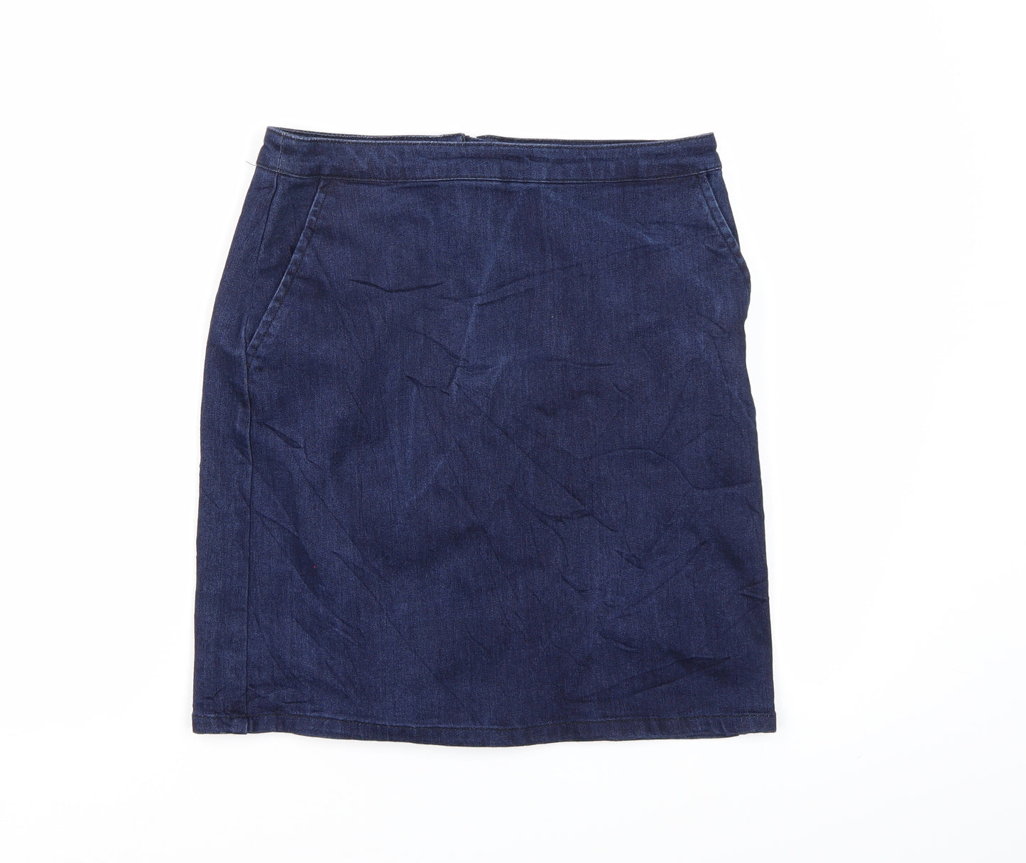 Waredenim Womens Blue  Denim A-Line Skirt Size 10