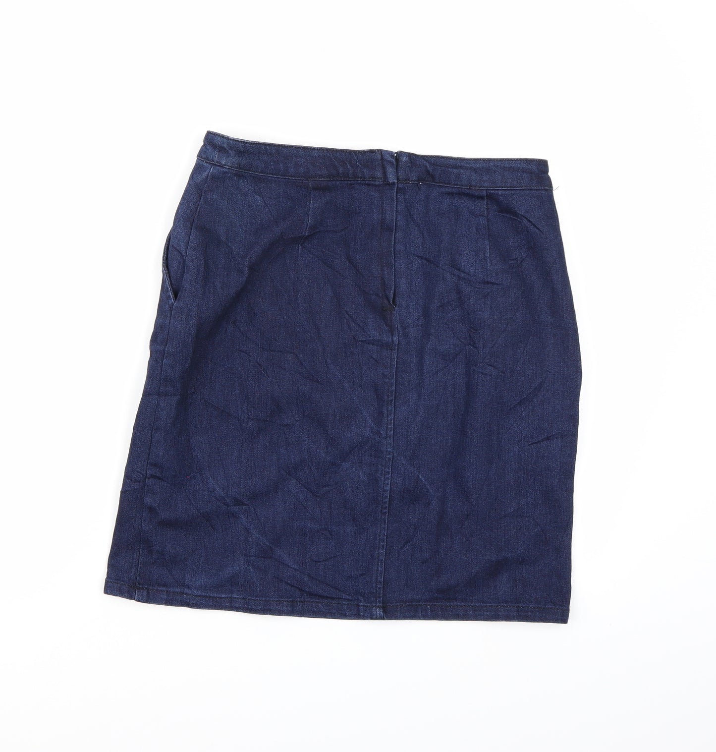 Waredenim Womens Blue  Denim A-Line Skirt Size 10