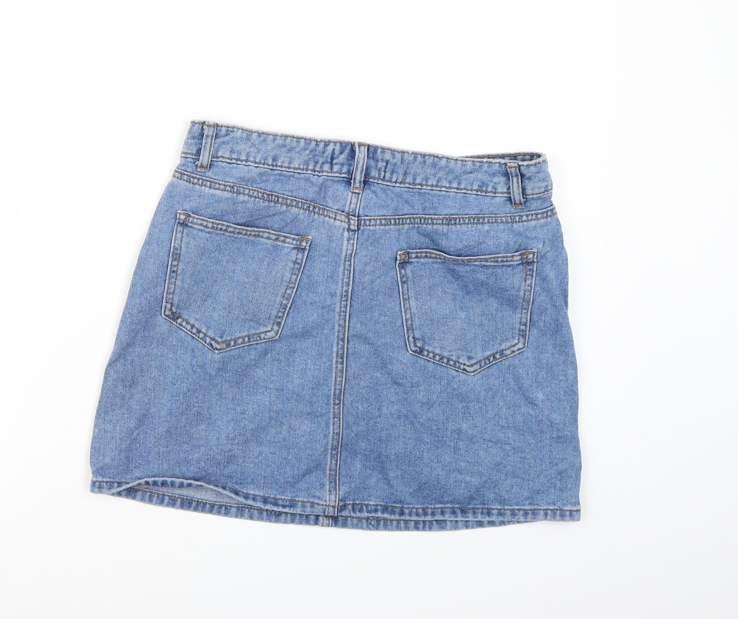 Denim co. Womens Blue  Denim A-Line Skirt Size 12