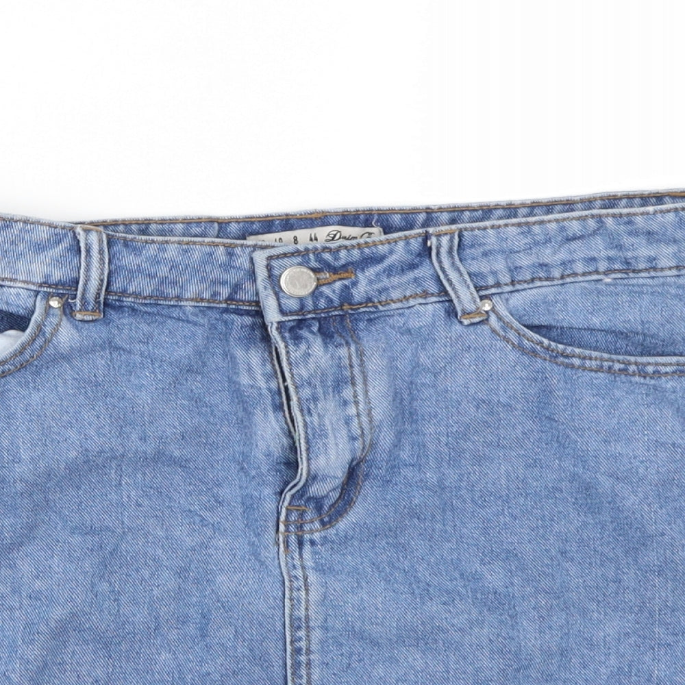 Denim co. Womens Blue  Denim A-Line Skirt Size 12