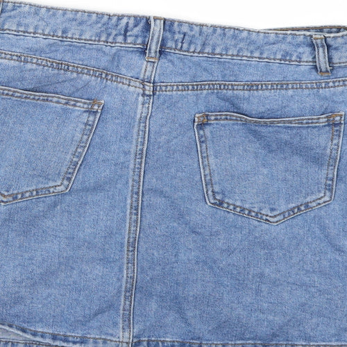 Denim co. Womens Blue  Denim A-Line Skirt Size 12