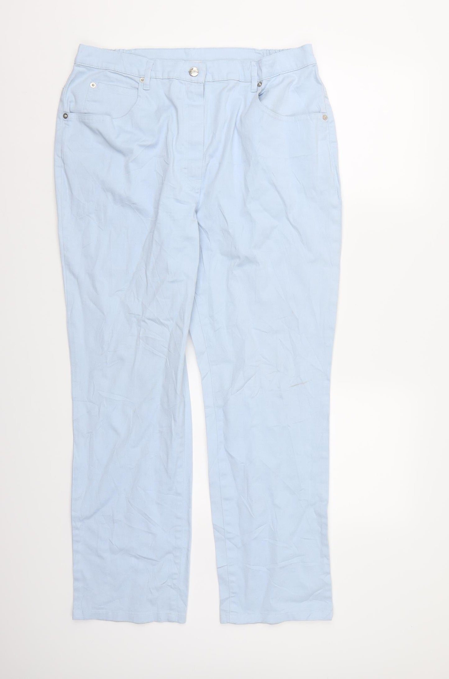 Damart Womens Blue  Denim Straight Jeans Size 20 L28 in