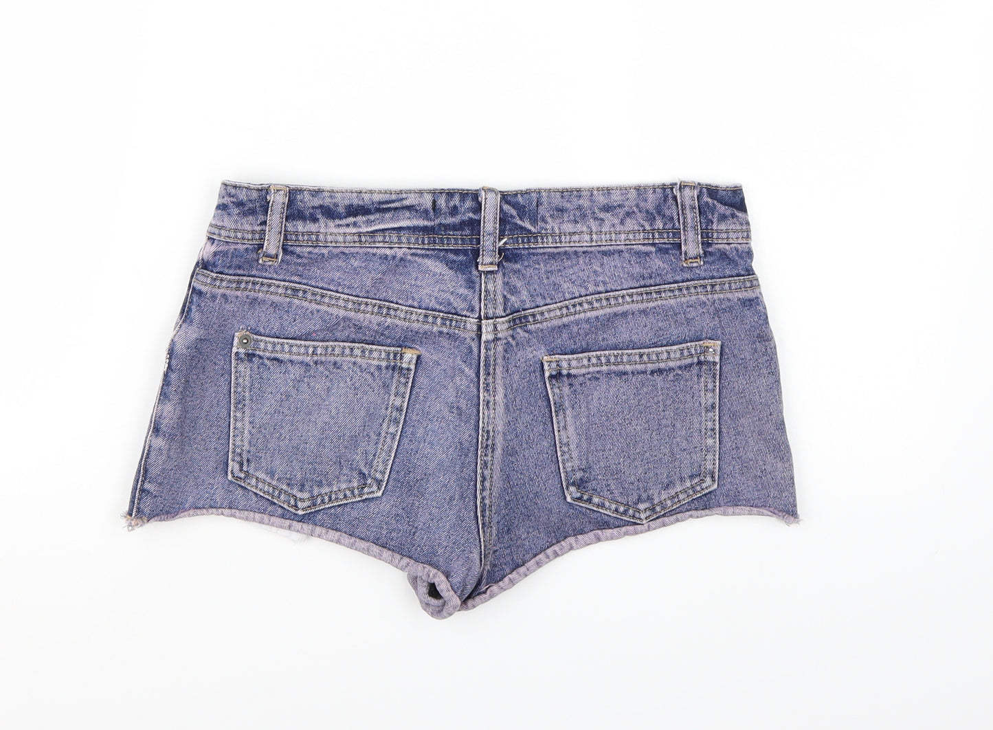 YESYES Womens Blue  Denim Hot Pants Shorts Size 8
