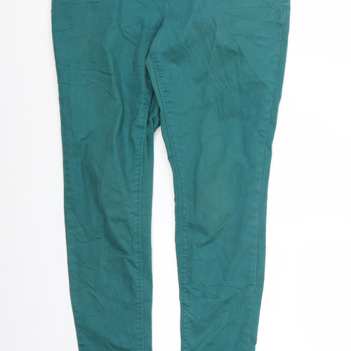 Dorothy Perkins Womens Green  Denim Skinny Jeans Size 10 L30 in