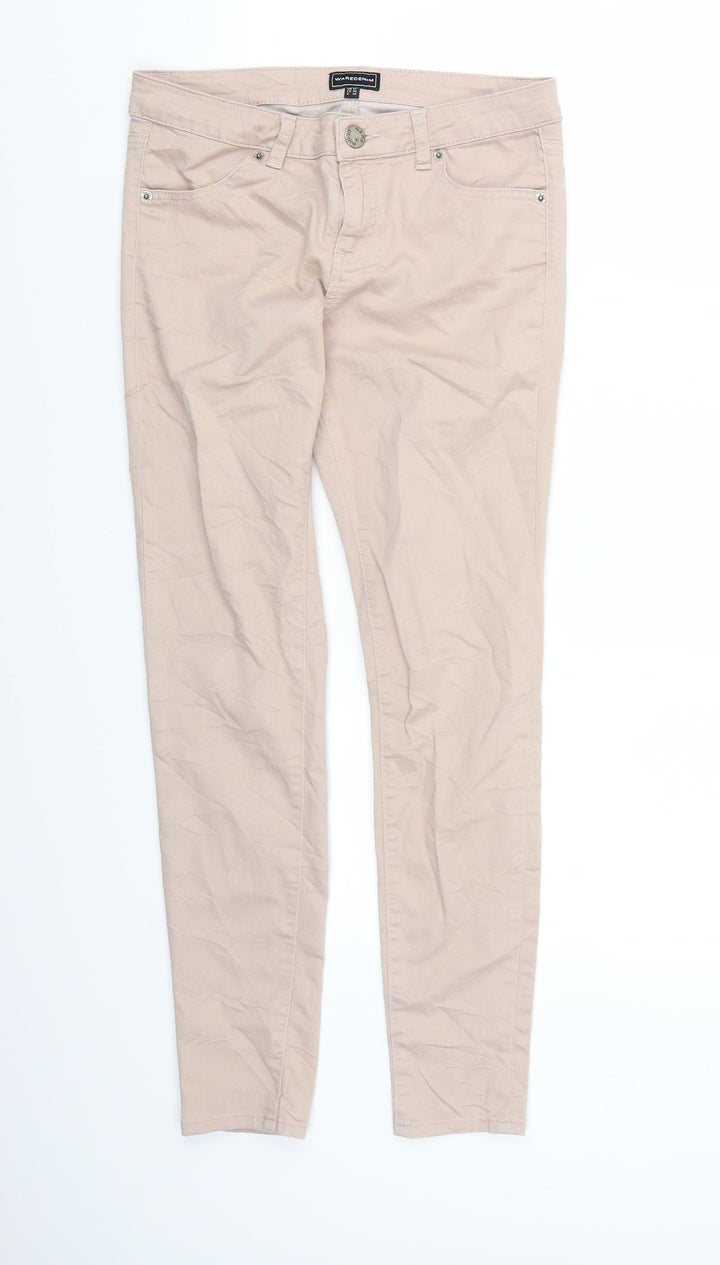 Waredenim Womens Pink  Denim Skinny Jeans Size 12 L28 in