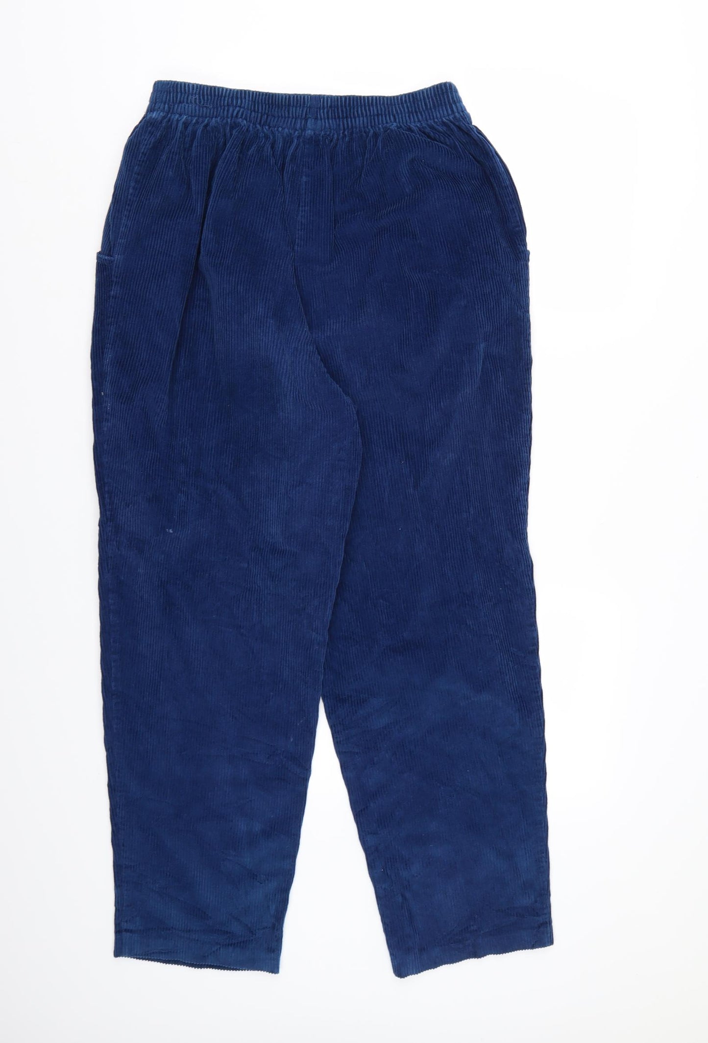 St Michael Womens Blue  Corduroy Trousers  Size 18 L28 in