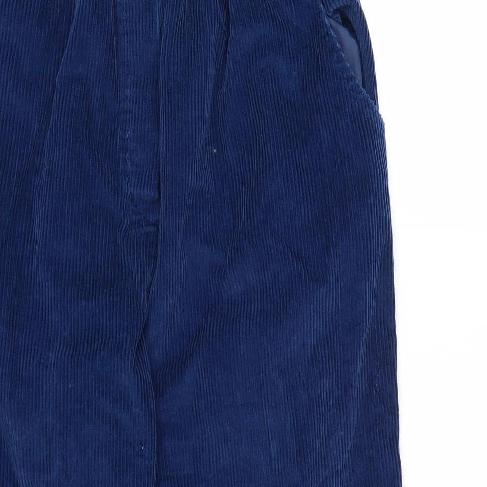 St Michael Womens Blue  Corduroy Trousers  Size 18 L28 in