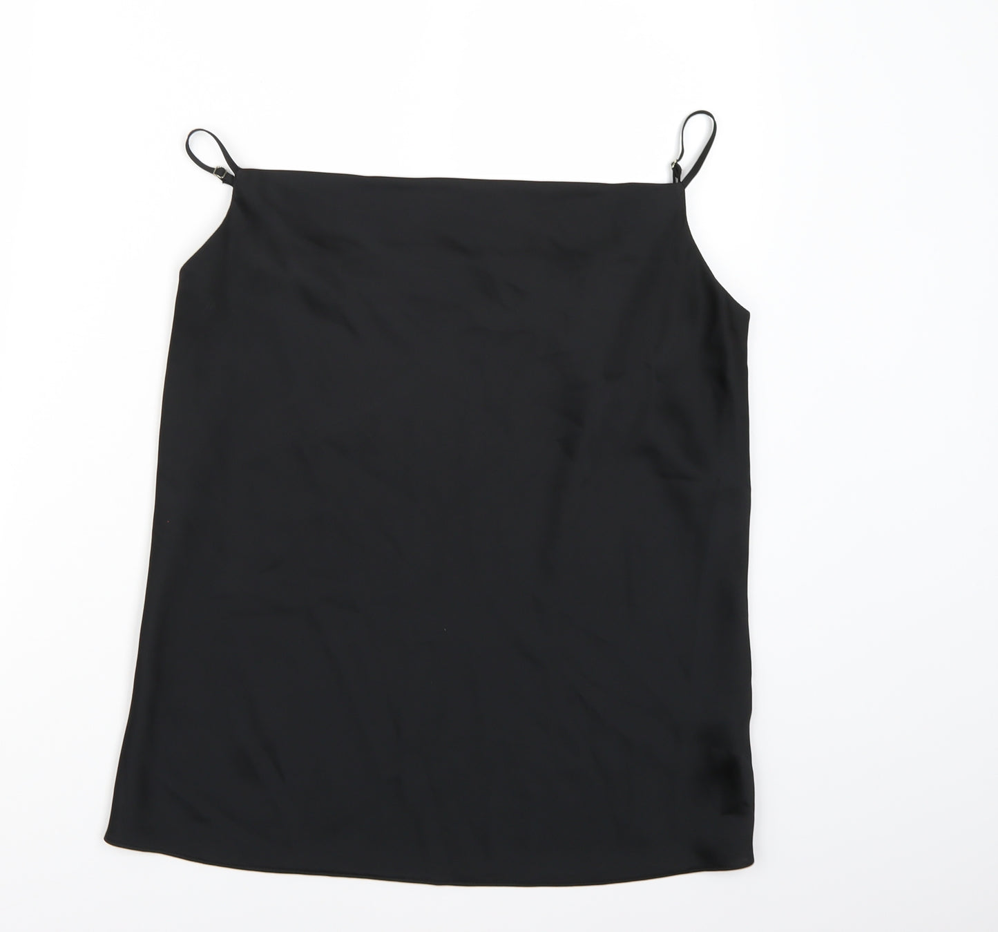 River Island Womens Black  Satin Camisole Tank Size 8