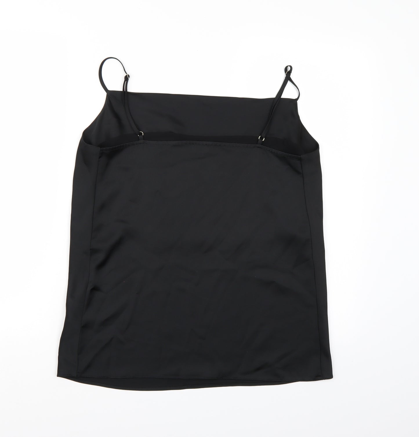 River Island Womens Black  Satin Camisole Tank Size 8