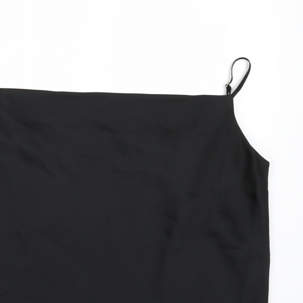 River Island Womens Black  Satin Camisole Tank Size 8