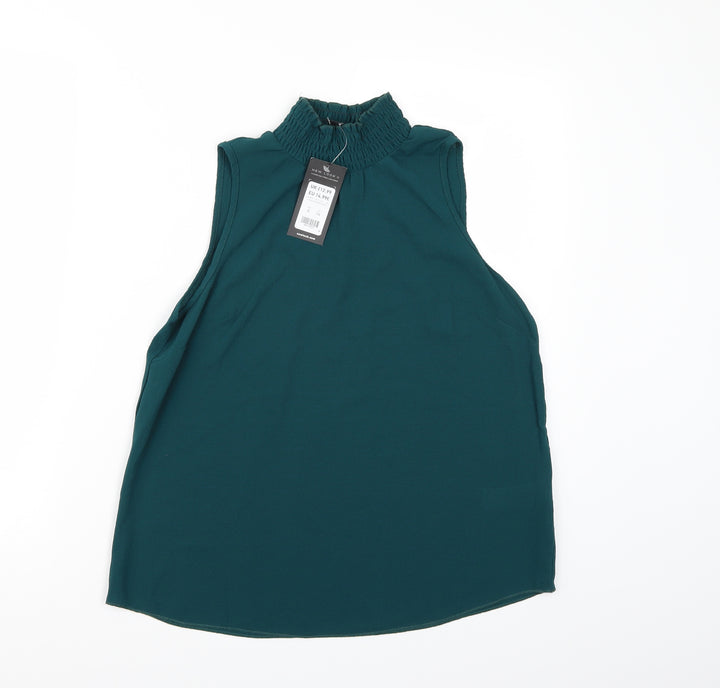 New Look Womens Green   Basic Blouse Size 8