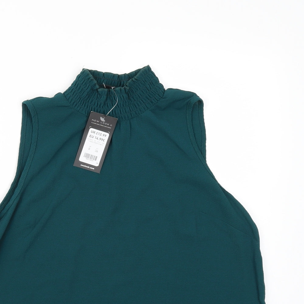New Look Womens Green   Basic Blouse Size 8