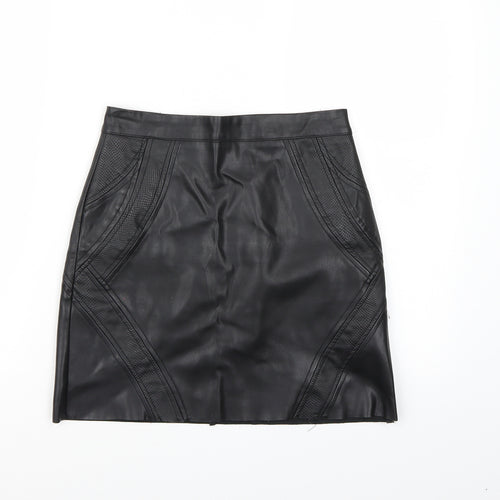 River Island Womens Black   A-Line Skirt Size 6