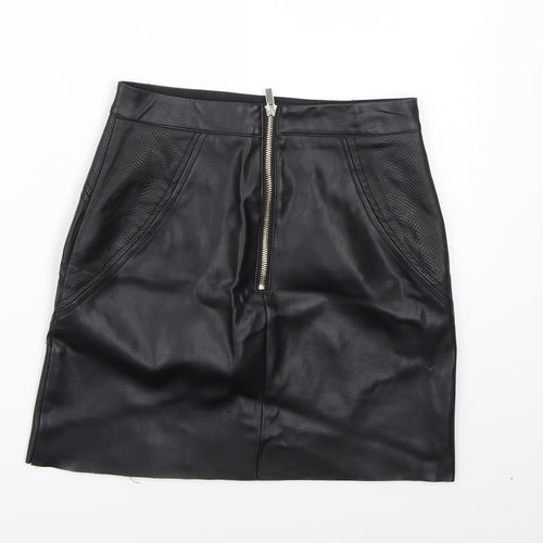 River Island Womens Black   A-Line Skirt Size 6