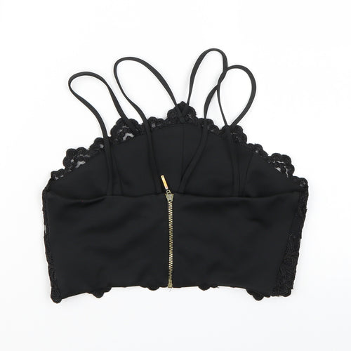 River Island Womens Black   Cropped Tank Size 8