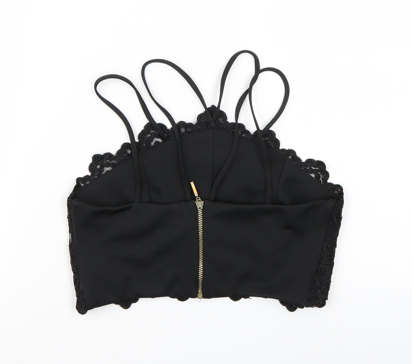 River Island Womens Black   Cropped Tank Size 8